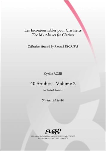 40 Etudes - Vol.2 - Etudes 21 A 40 (ROSE CYRILLE)