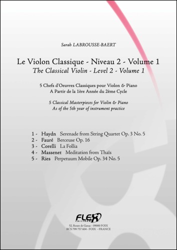 Le Violon Classique - Niveau 2 - Vol.1 (LABROUSSE-BAERT SARAH)