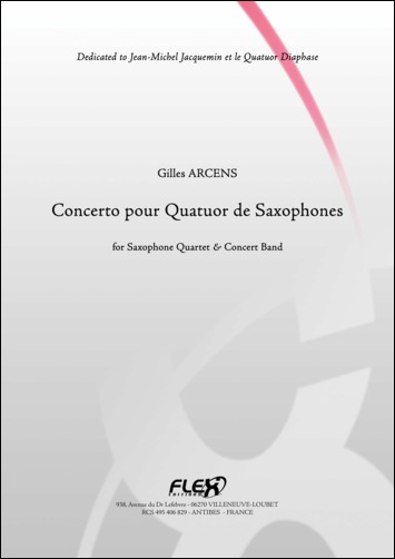 Concerto Pour Quatuor De Saxophones (ARCENS GILLES)