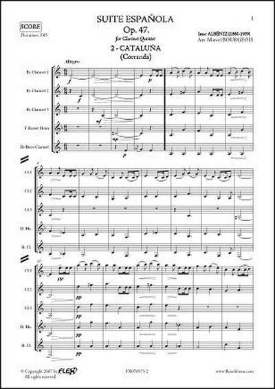 Suite Española, Op. 47 #2: Catalunya (Corranda) (ALBENIZ ISAAC)