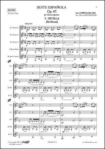 Suite Española, Op. 47 #3: Sevilla (Sevillanas) (ALBENIZ ISAAC)