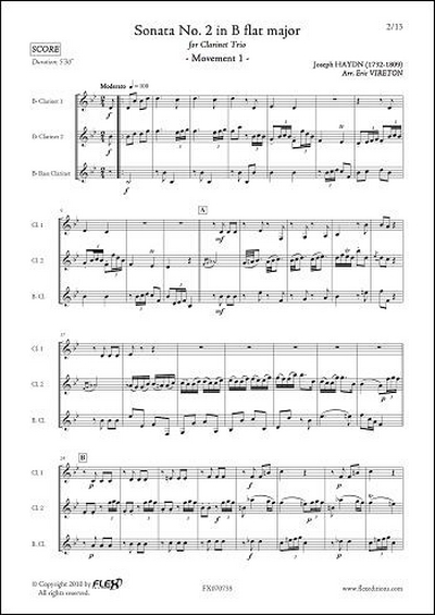 Sonate #2 En Sib Majeur (HAYDN FRANZ JOSEF)