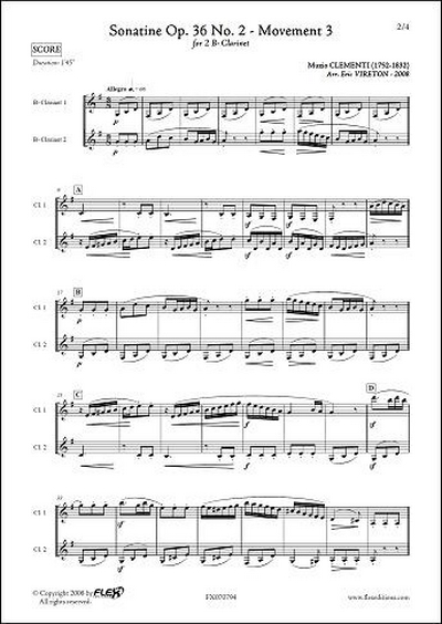 Sonatine Op. 36 #2 - 3Eme Mouvement (CLEMENTI MUZIO)