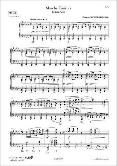 Sonate Pour Piano Op. 35 - Marche Funèbre (CHOPIN FREDERIC)