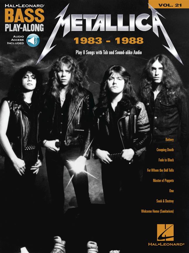 1983-1988 Bass Play-Along Vol.21 (METALLICA)