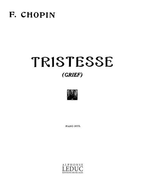Tristesse Op. 10 N03 (CHOPIN FREDERIC)