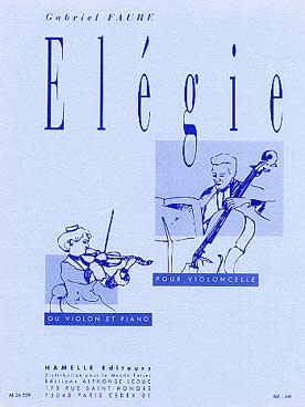 Elegie Op. 24 (Violoncelle/Orch) (FAURE GABRIEL)