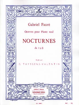 Nocturnes Recueil N01 A 8 Piano (FAURE GABRIEL)