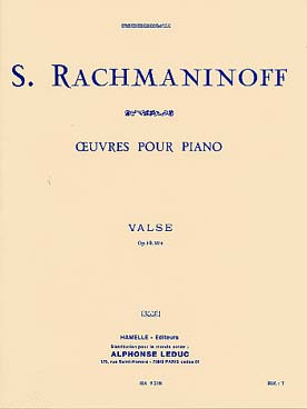 Valse Op. 10 N02 (RACHMANINOV SERGEI)