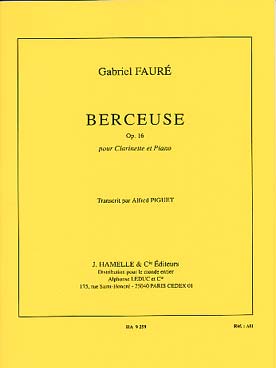 Berceuse Op. 16 (FAURE GABRIEL)