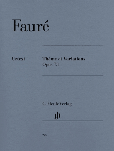 Thème Et Variations Op. 73 For Piano (FAURE GABRIEL)