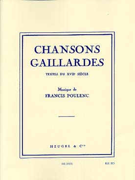 Chansons Gaillardes (POULENC FRANCIS)