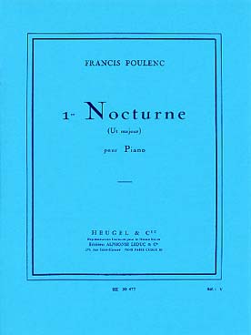 Nocturne N01 En Ut Majeur (POULENC FRANCIS)