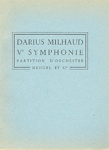 Symphonie N05 (MILHAUD DARIUS)