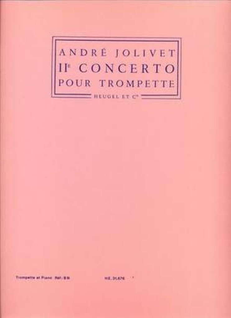 Concerto Trompette Et Orchestre (JOLIVET ANDRE)