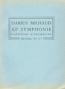 Symphonie N011 (MILHAUD DARIUS)