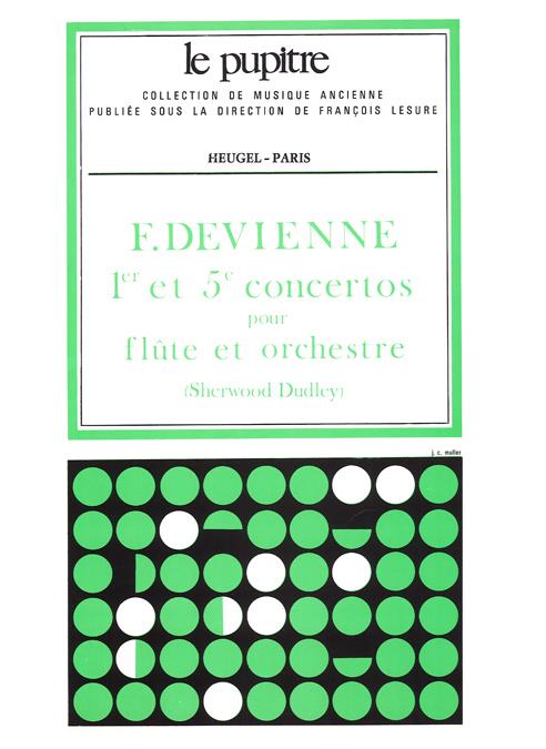 Concertos N01 (Re Majeur) Et N05 Sol Majeur Flûte Et Orchestre Partition Lp42 (DEVIENNE FRANCOIS / DUDLEY)