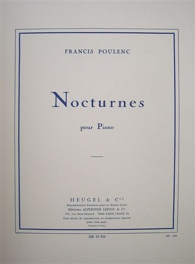 Nocturnes (POULENC FRANCIS)