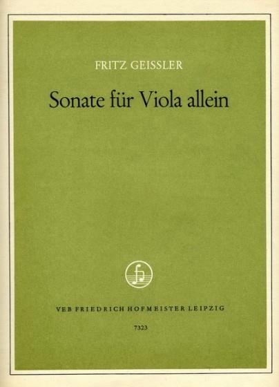 Sonate Für Viola Allein (GEISSLER FRITZ)