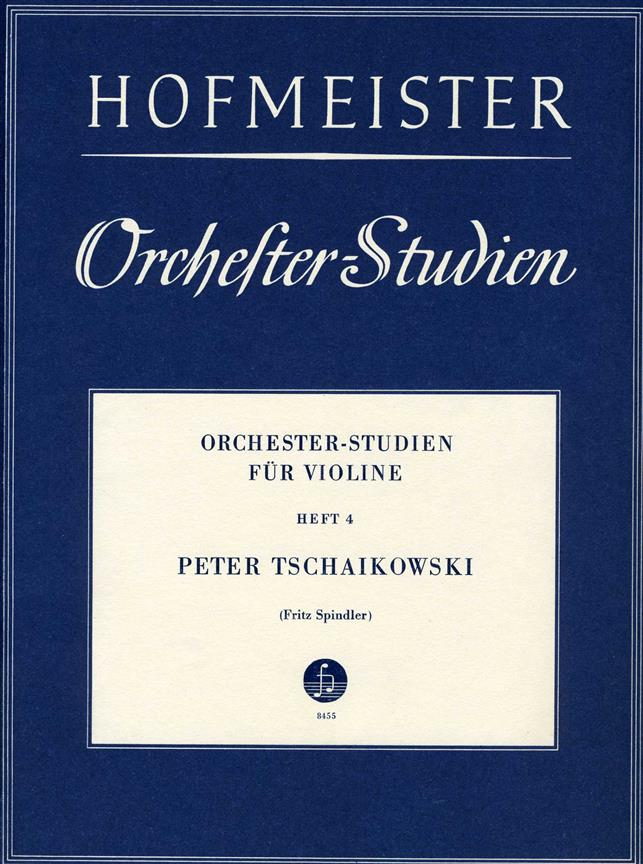 Orchesterstudien Für Violine, Heft 4 (TCHAIKOVSKI PIOTR ILITCH)