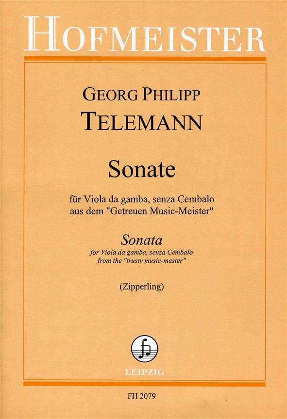 Sonate Für Viola Da Gamba Senza Cembalo. Aus Dem 'Getreuen Musicmeister' (TELEMANN GEORG FRIEDRICH)