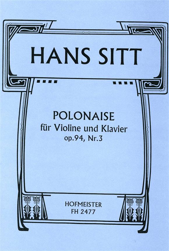 Polonaise, Op. 94/3 (SITT HANS)