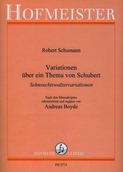 Variationen Über Ein Thema Von Franz Schubert (SCHUMANN ROBERT)