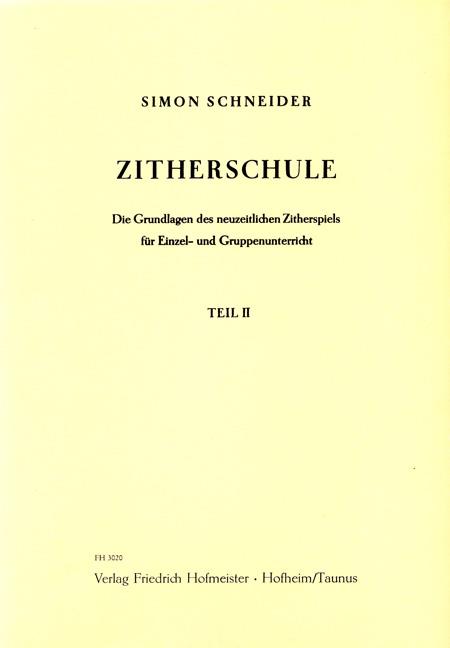 Zitherschule, Teil 2