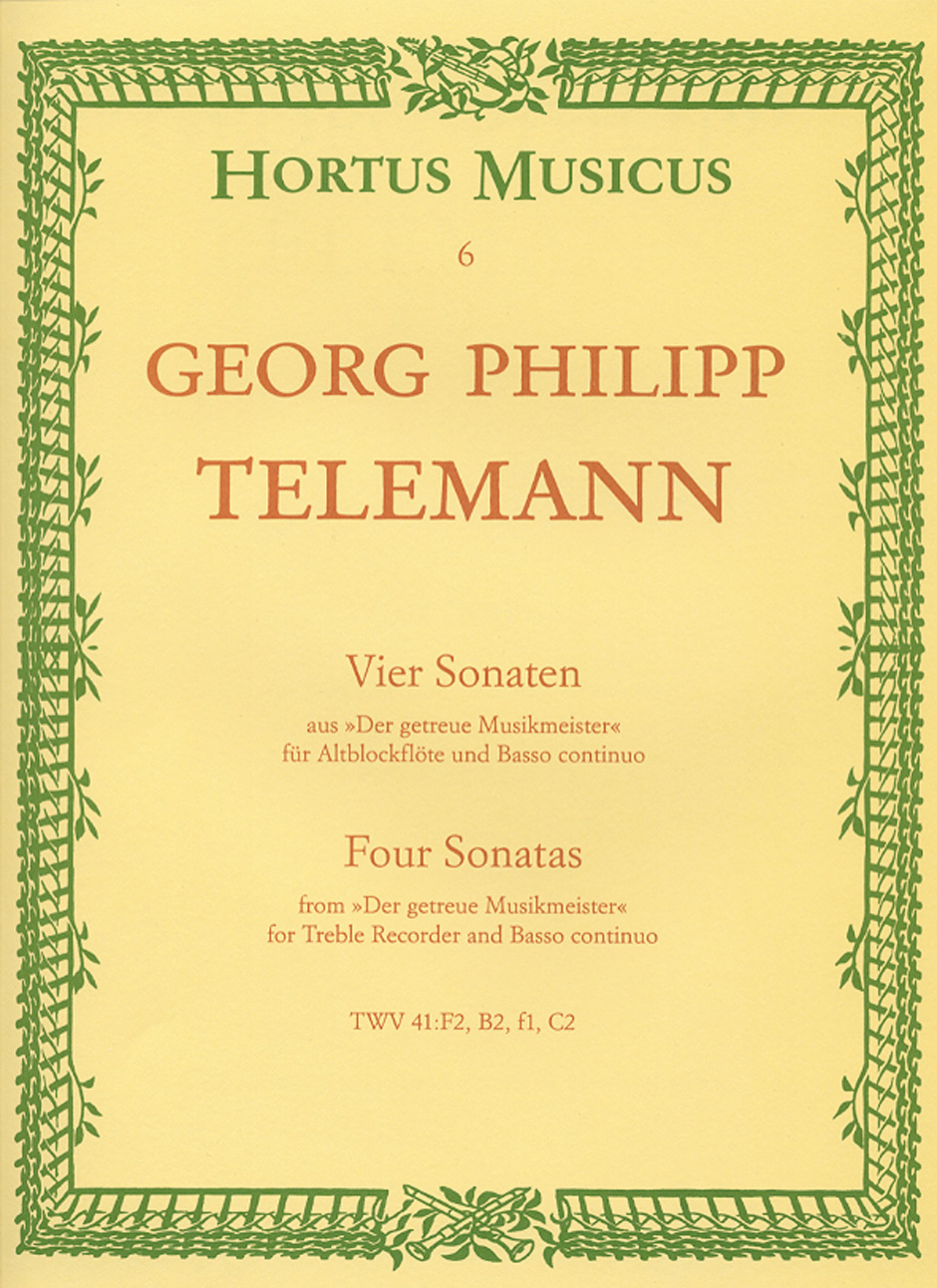4 Sonaten Für Blockflöte Und Basso Continuo (TELEMANN GEORG PHILIPP)
