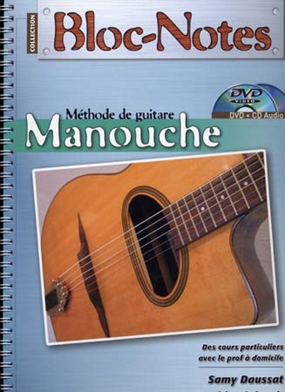 Bloc Notes Guitare Manouche Dvd + Cd (DAUSSAT SAMY / REINHARDT DAVID)