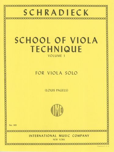 School Of Viola Technique Vol.1 (SCHRADIECK HENRY)