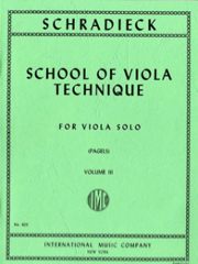 School Of Viola Technique Vol.3 (SCHRADIECK HENRY)