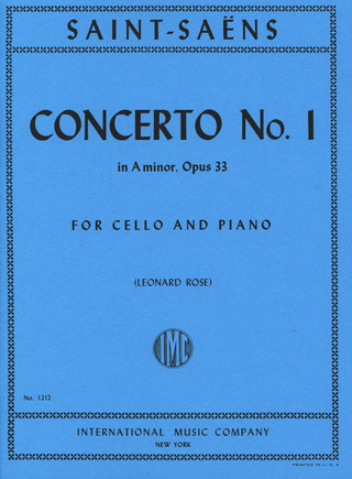 Cello Concerto #1 A Minor Op. 33