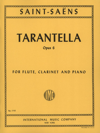 Tarantelle Op. 6 Fl Clar Pft (SAINT-SAENS CAMILLE)
