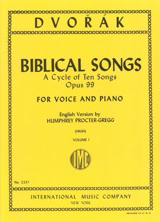 Biblical Songs Op. 99 I H.Vce Pf