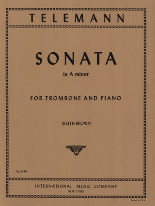 Sonata Amin Trom Pft (TELEMANN GEORG PHILIPP)