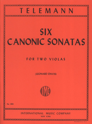 6 Canonic Sonatas 2Vla (TELEMANN GEORG PHILIPP)