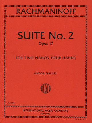 Suite #2 Op. 17 2Pft 4H (RACHMANINOV SERGEI)