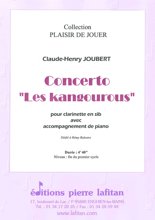 Concerto 'Les Kangourous' (JOUBERT CLAUDE-HENRY)