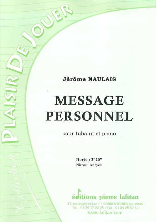 Message Personnel (NAULAIS JEROME)