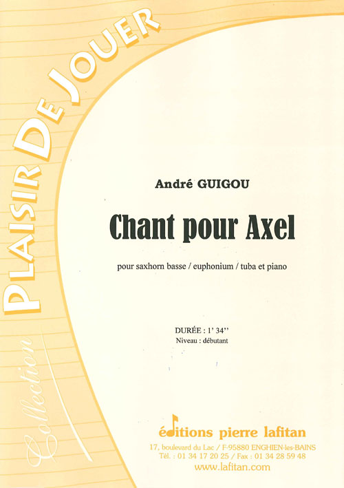 Chant Pour Axel (GUIGOU ANDRE)