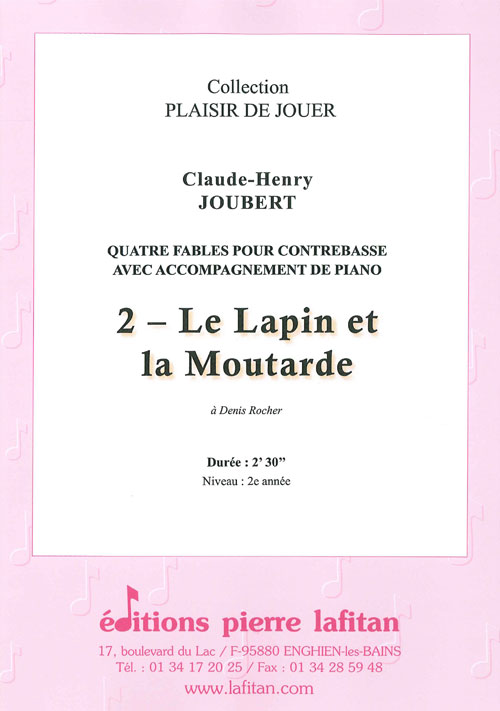 4 Fables- 2. Le Lapin Et La Moutarde (JOUBERT CLAUDE-HENRY)