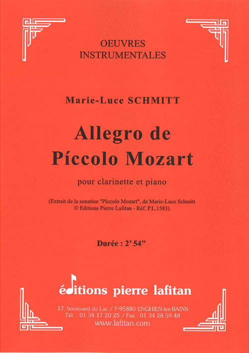 Allegro De Piccolo Mozart (SCHMITT MARIE-LUCE)