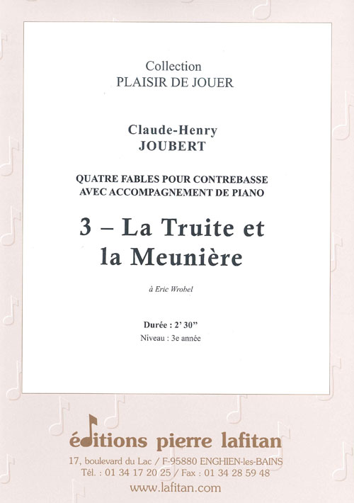 4 Fables- 3. La Truite Et La Meunière (JOUBERT CLAUDE-HENRY)