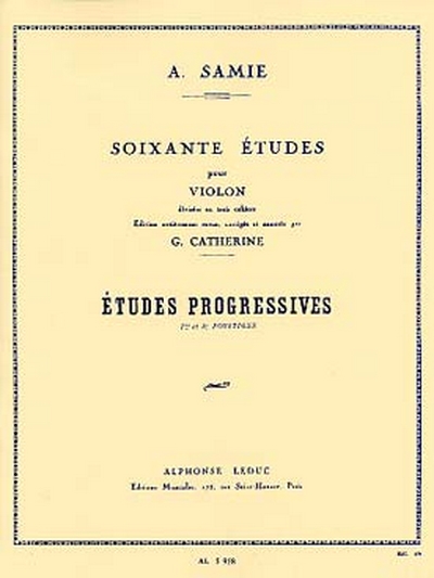 60 Etudes Vol.2 : Etudes Progressives Op. 32 (SAMIE)
