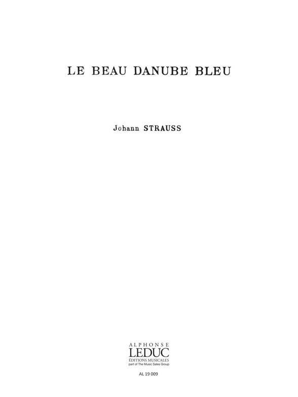 Beau Danube Bleu (An der schönen blauen Donau)