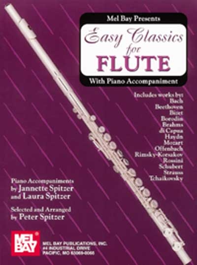 Easy Classics For Flûte - With Piano Accompaniment (SPITZER PETER)