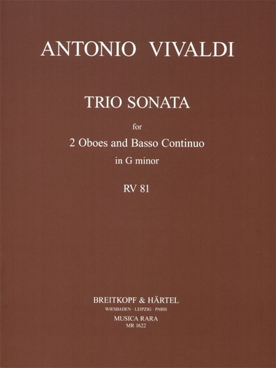 Triosonate In G Rv 81 (VIVALDI ANTONIO)