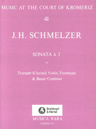 Sonata A 3 (SCHMELZER JOHANN HEINRICH)