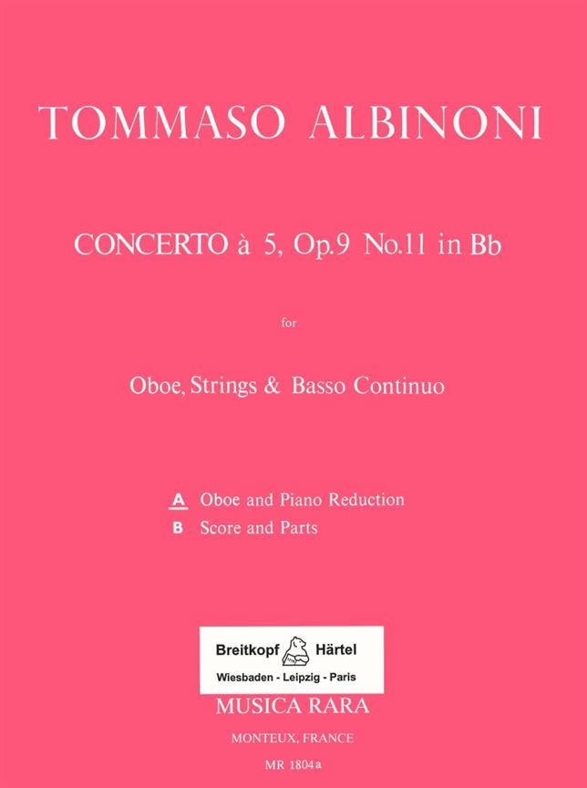 Concerto A 5 In B Op. 9/11 (ALBINONI TOMASO)